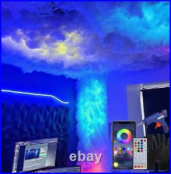 Thunder Smart LED 3D Cloud Light, Atmospheric Bedroom, Sound Sync, DIY Lighting