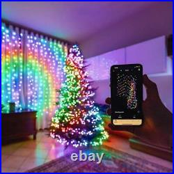 Twinkly 250 LED 65.6ft Multicolor String Lights Holiday Home Decor with Black Wire