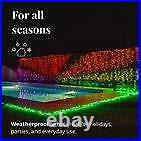 Twinkly 400 LED Multicolor String Lights Holiday Home Decor with Black Wire