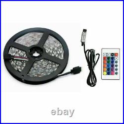 USB LED Strip Lights 5M RGB Colour 5050 Changing Tape TV Kitchen Lighting UKED
