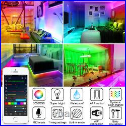 WIFI LED Strip Lights 5m 10m RGB+IC Dream Colour Tape Cabinet Xmas Lighting