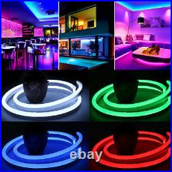 Waterproof RGB LED Strip Neon Flex Rope Light 220V Flexible Outdoor DIY Lighting