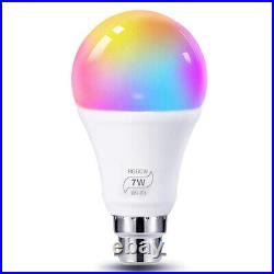 Wifi RGB Smart LED Light Bulb 7W for Alexa Amazon Home Google Bluetooth Control